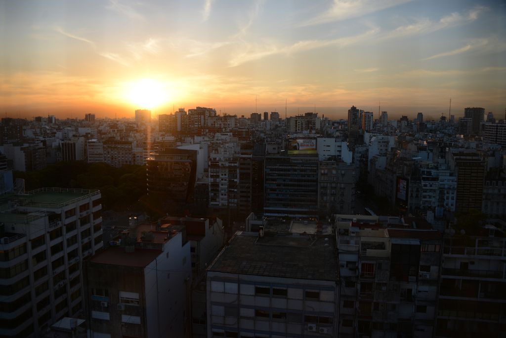 20 Sunset To The West From Rooftop At Alvear Art Hotel Buenos Aires